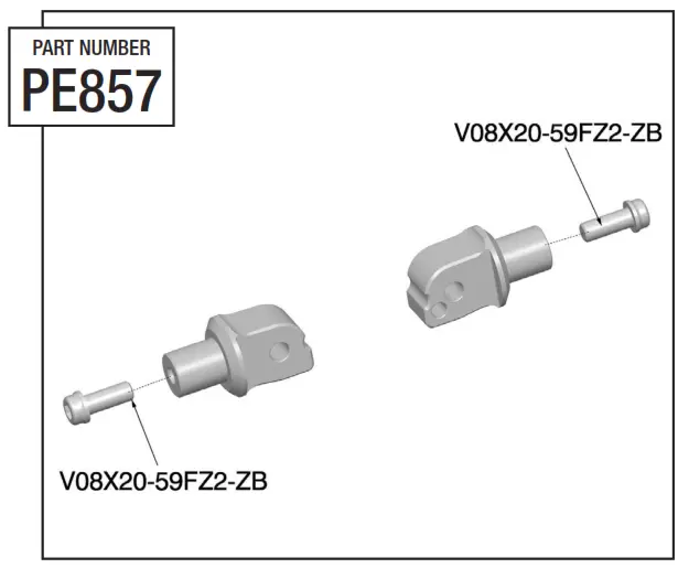 rizoma PE857 Peg Adaptor - 2