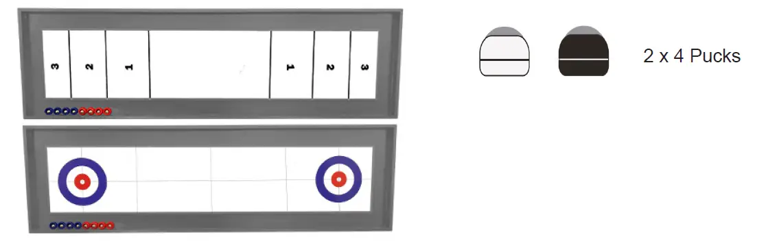 NORDIC GAMES 809-060 Shuffleboard and Curling games 1