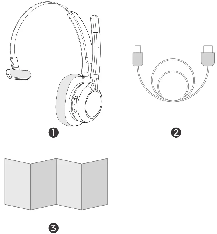 Sky Wing KH99M L Nosie Cancelling Headset - FIG 1