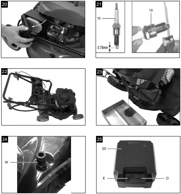 scheppach MS225-53E Petrol Lawn Mower - fig 4