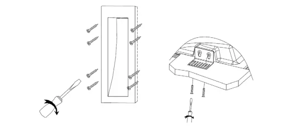 Knightsbridge-PWRCR-35W-Recessed-Rectangular-Plaster-Wall-Light-fig-2