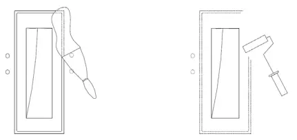 Knightsbridge-PWRCR-35W-Recessed-Rectangular-Plaster-Wall-Light-fig-3