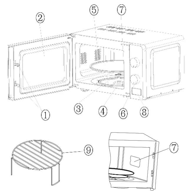 DOMO DO2328G Microwave Oven - 2