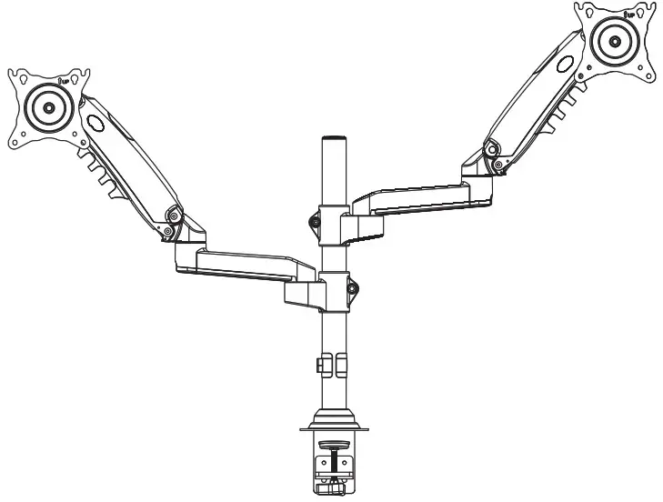 HUANUO Dual Gas Spring Monitor HNDS8 -