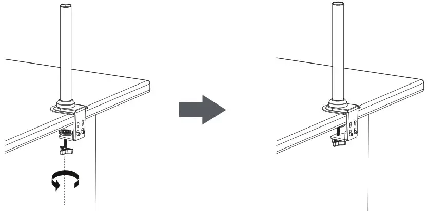 HUANUO Dual Gas Spring Monitor HNDS8 - For Clamp Mounting 5