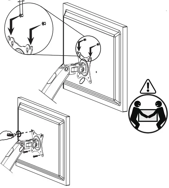 HUANUO Dual Gas Spring Monitor HNDS8 - Screwdriver 1