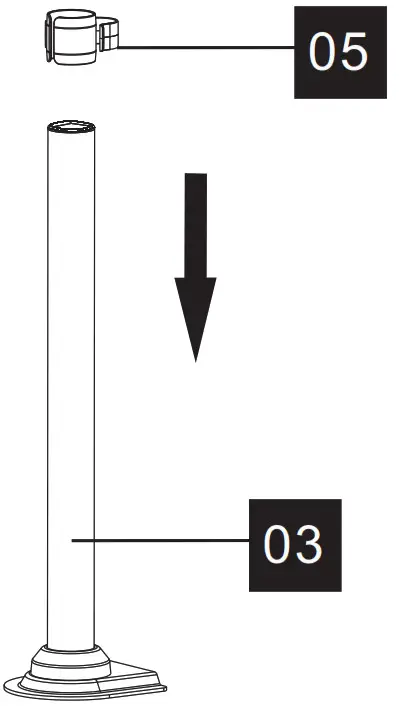 HUANUO Dual Gas Spring Monitor HNDS8 -Step 2 Install the Arms