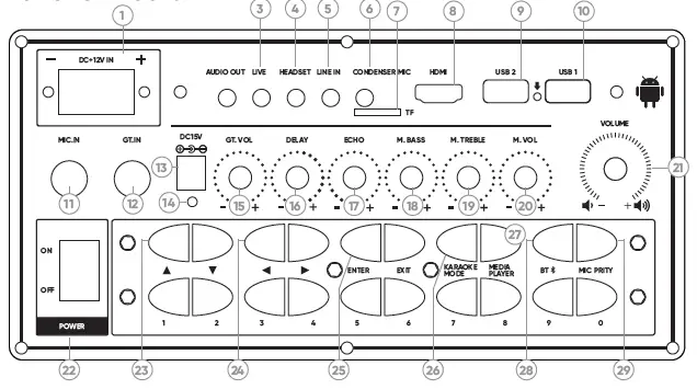 MASINGO Professional Karaoke Machine (1)