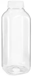 ULINE S-21727 16 OZ. Plastic Juice Bottle
