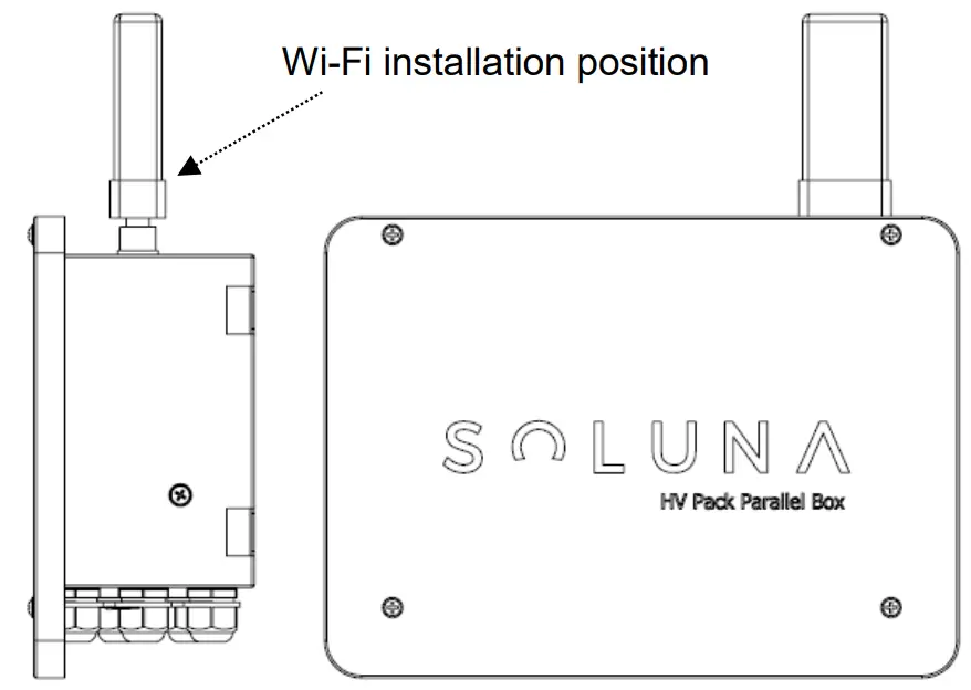 SOLUNA Lithium Battery Pack - installation position