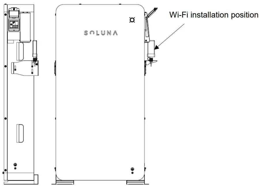 SOLUNA Lithium Battery Pack - position