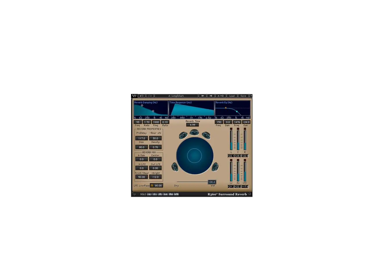 Waves R360° Surround Reverb Software Audio Processor User Guide