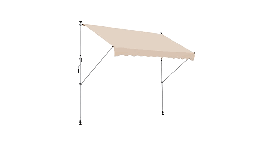 Vounot 6563095838743 Retractable Manual Awning 200cm Beige User Manual Vounot 6563095838743 Retractable Manual Awning 200cm Beige User Manual