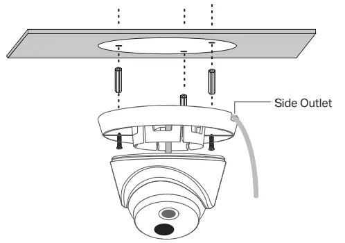 tp-link VIGI 3MP Turret Network -Side Outlet