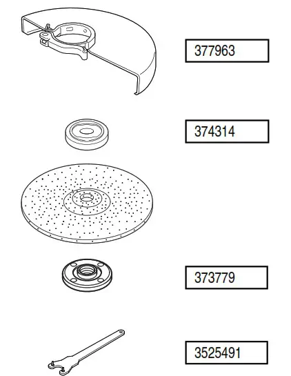 HiKOKI G 18BYE Electronic Disk Grind - SELECTING ACCESSORIES 1