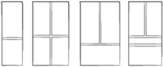 SAMSUNG 887276661117 Bespoke 3-Door French Door Refrigerator Bottom Panel in Tuscan Steel-FIG1