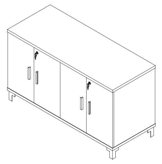 CLEAR DESIGN BLCC## Storage Laminate Conference Credenza Installation Guide - ASSEMBLY COMPLETE
