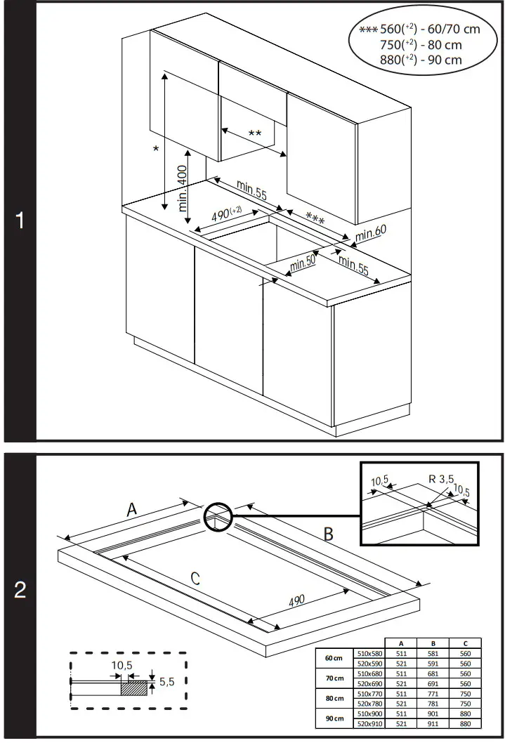 beko 7757189216 60 cm Induction Built-in Cooker - 2