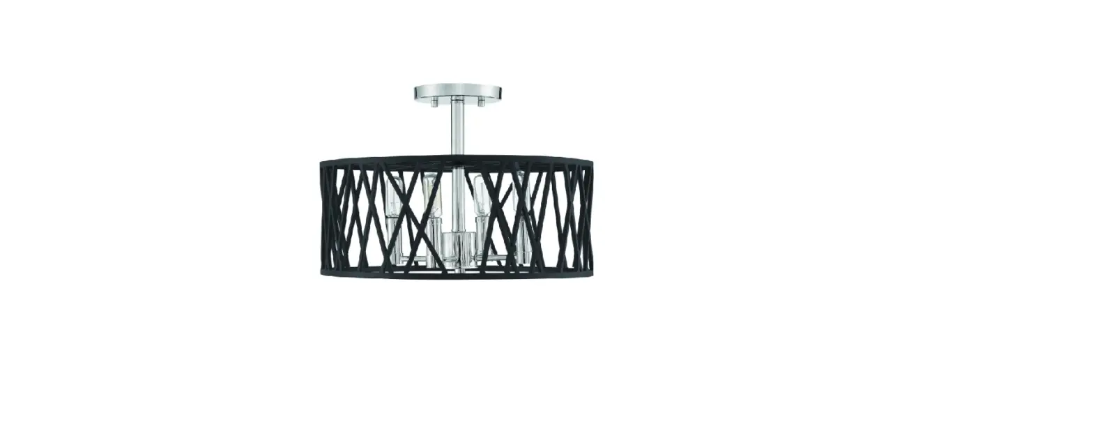 Park Harbor 453479 Dulancey 4 Light Semi Flush Mount Light Instructions