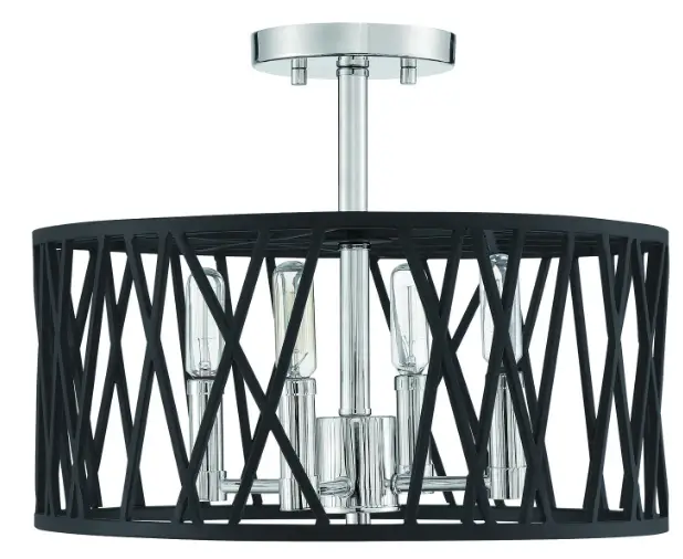 PARK HARBOR 453479 Dulancey 4 Light Semi Flush Mount Light