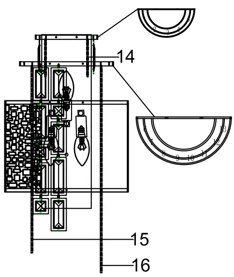 CRYSTAL WORLD 5647W12C CWI Lighting Stained 3 Light Wall Sconce - fig 7