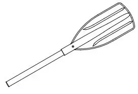 Bestway 65156 Inflatable 4-Seat Boat - Oar blade x 2 2 pales