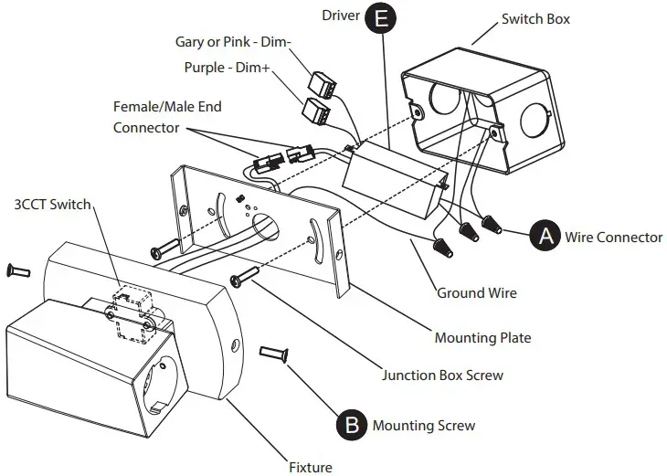 SCHONBEK BWS13218 Beyond Kindjal LED 4 Inch Black ADA Wall Sconce Wall Light - Figure 3