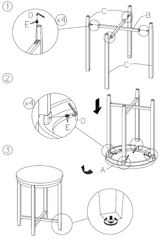 ASHLEY T2506 Shybourne End Table 2