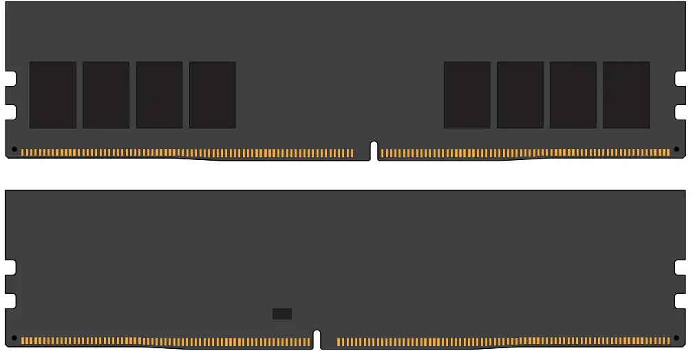 HyperX HX430C15FB3 8 8GB 1G x 64-Bit DDR4-3000 CL15 288-Pin DIMM Memory Module - MODULE DIMENSIONS