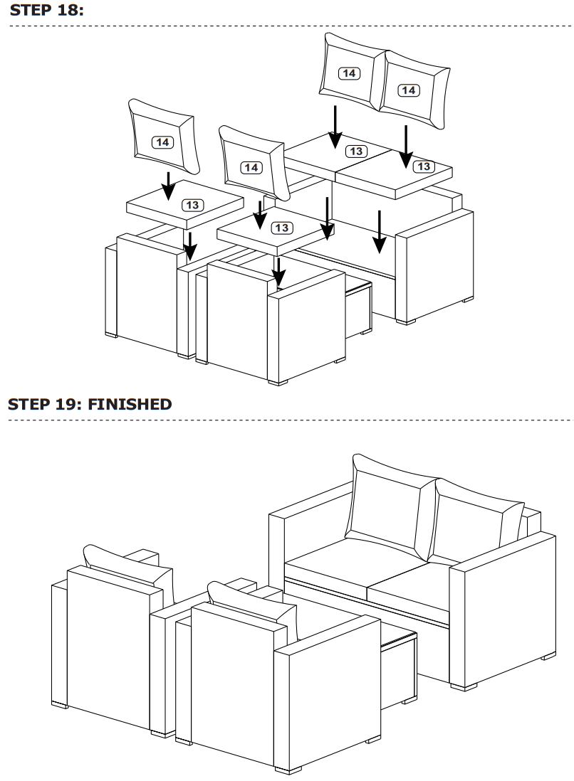 COSTWAY HW65410 4pcs Conversation Set - fig 35
