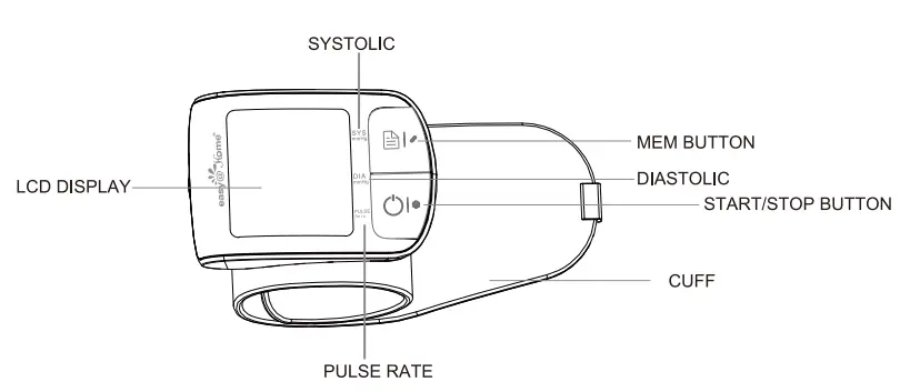 easy home EBP-085 Wrist Blood Pressure Monitor (4)