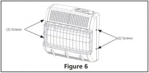 FIG 10 Removing Front Panel of Heater