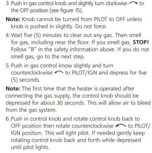 FIG 19 LIGHTING INSTRUCTIONS