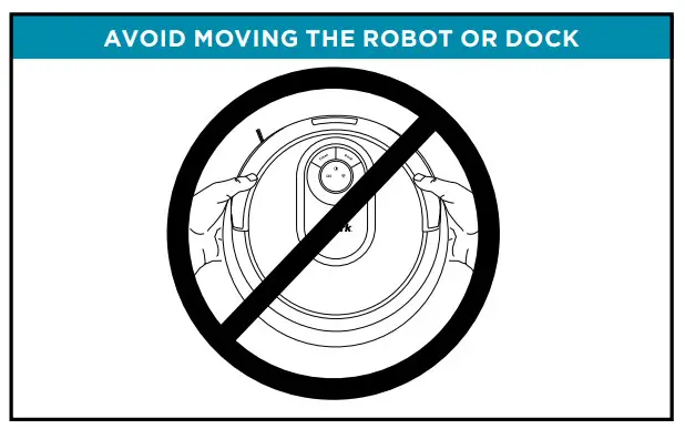 Shark AI Robot - AVOID MOVING THE ROBOT OR DOCK