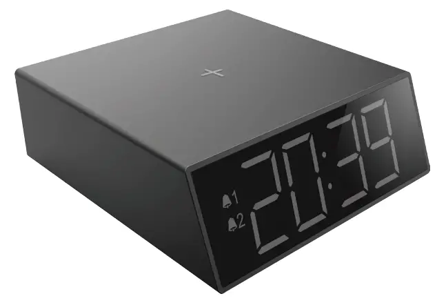 Alarm Clock with Wireless Charging