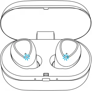 Charging the earbuds