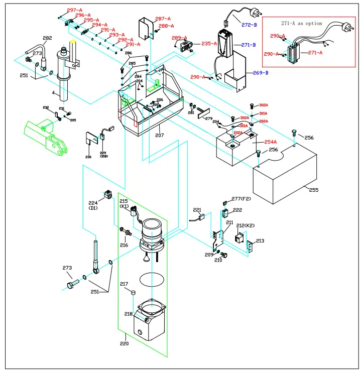 GLOBAL INDUSTRY 989066 Electric High Lift Truck -ASSEMBLY