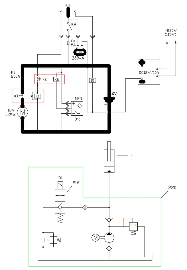 GLOBAL INDUSTRY 989066 Electric High Lift Truck -DIAGRAM