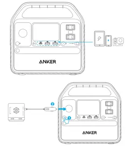 ANKER A1720 521 Portable Power Station - Charging