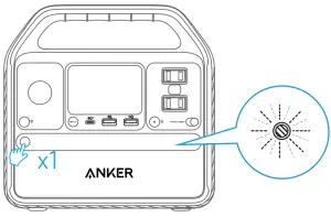 ANKER A1720 521 Portable Power Station - Flashlight Mode