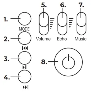 lifegoods LG962 Wireless Bluetooth Karaoke Microphone - Product overview