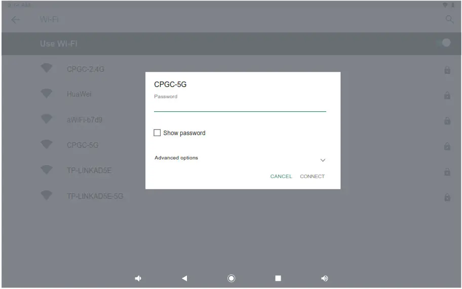 DRAGON TOUCH NotePad Y80 Tablet PC - Select an available Wi-Fi network to connect