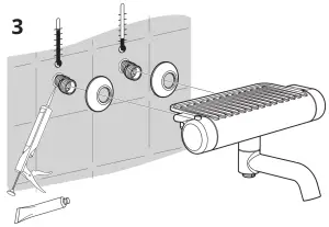 IKEA VOXNAN Thermostatic Bath Shower Faucet - fig7