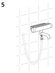 IKEA VOXNAN Thermostatic Bath Shower Faucet - fig9