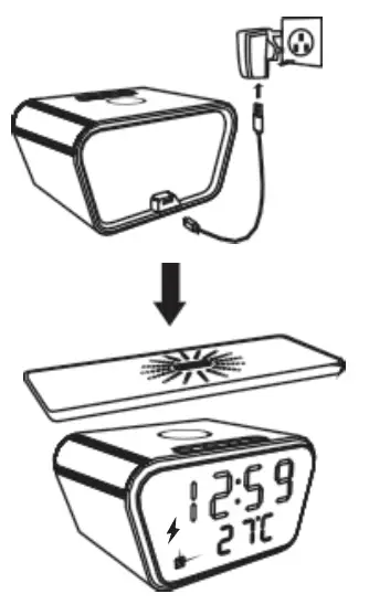 global sources WL067 Digital Alarm Clock Wireless Charger-fig8