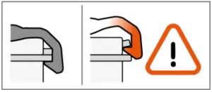 Petzl Adjusting the height of the attachment bridge C