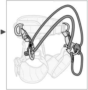Petzl How to put the harness on 2B