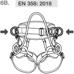 Petzl harness for work positioning and restraint 6B