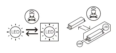 ROBOX R100LEDCCT3-01 Golf 10w-15W LED CCT Selectable 3000K 4000K 6500K-2