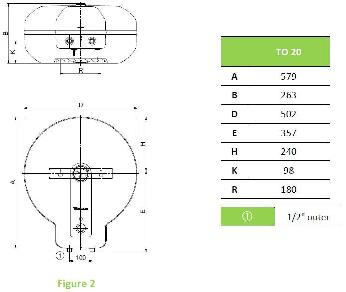 DRAZICE TO-20 Electric Water Heater fig-2